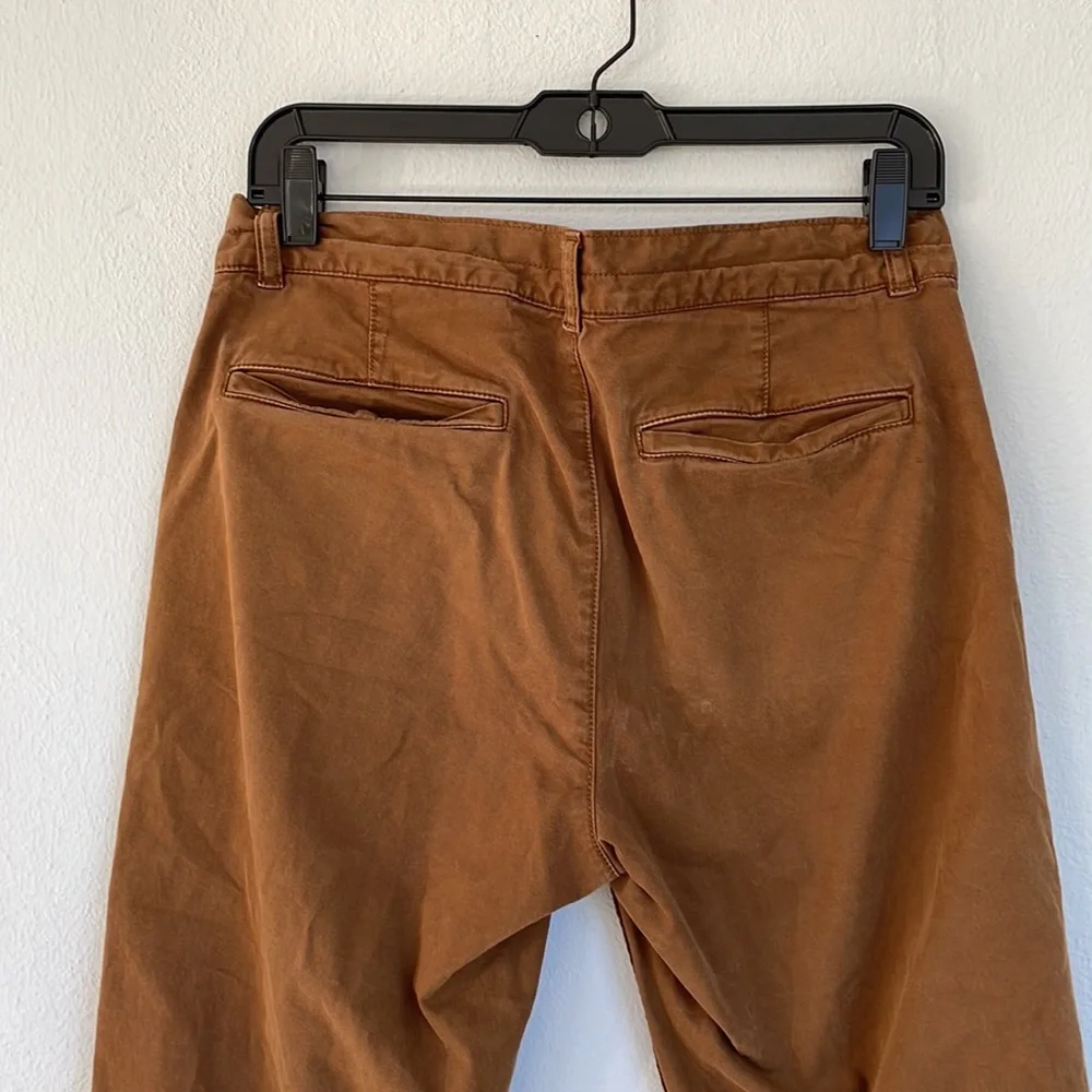 Banana Republic men’s brown tapered elastic ankle cotton khaki pants size 31